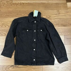 Women’s H & M Black Jeans Jacket Size XS New W/ Tags